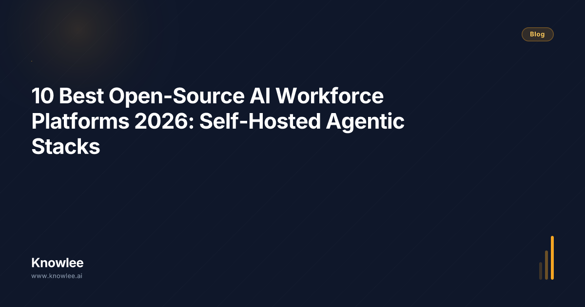 10 Best Open-Source AI Workforce Platforms 2026: Self-Hosted Agentic ...