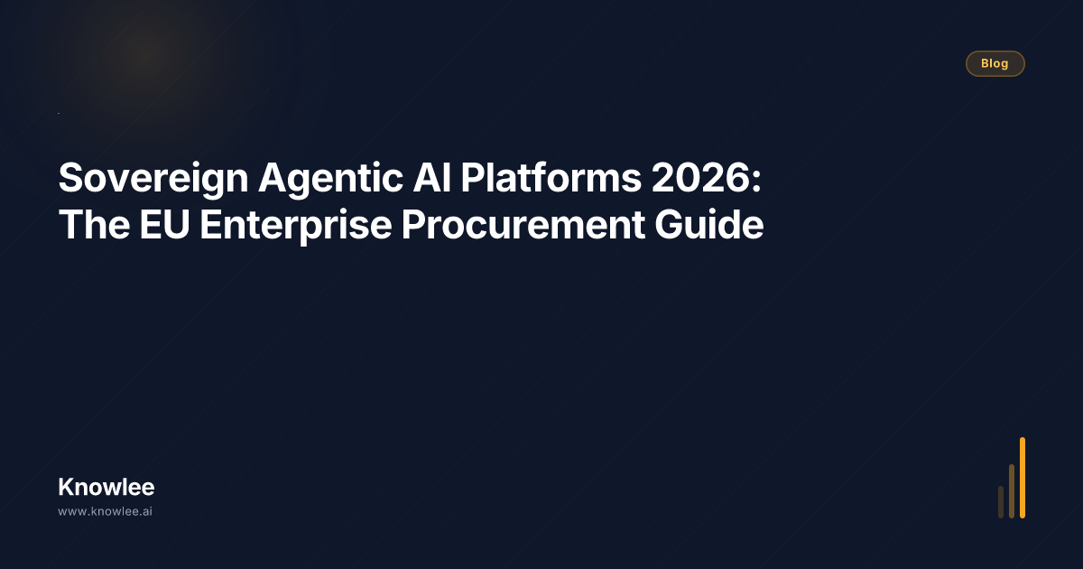 Sovereign Agentic AI Platforms 2026: The EU Enterprise Procurement ...