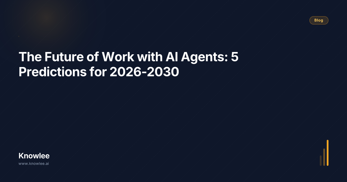 The Future of Work with AI Agents: 5 Predictions for 2026-2030 ...